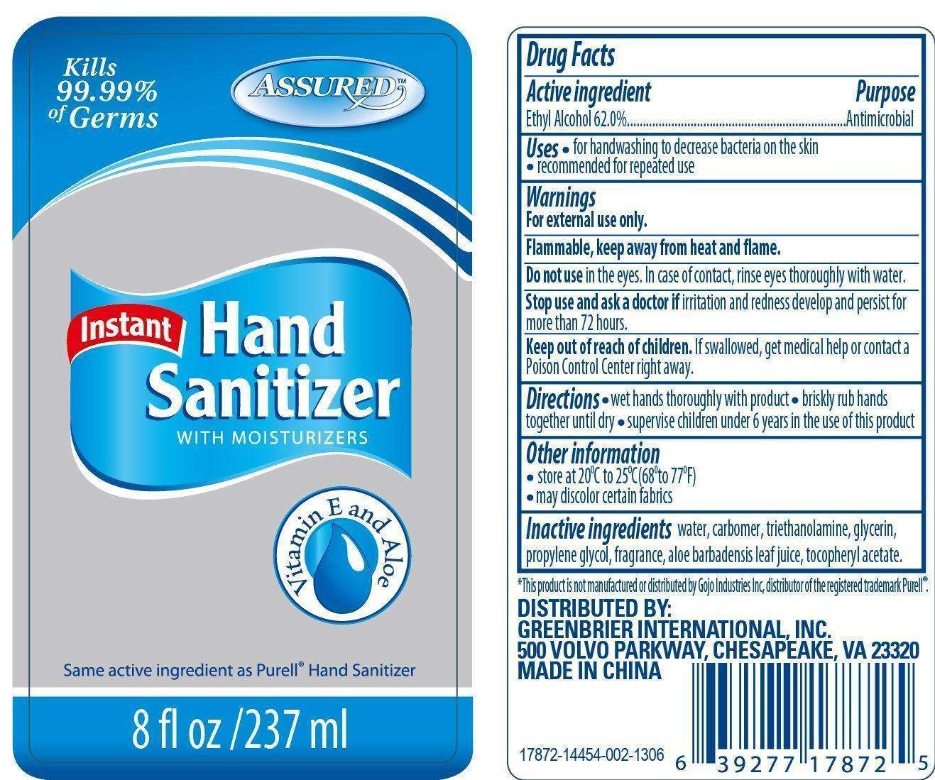 Hand Sanitizer with Moisturizers